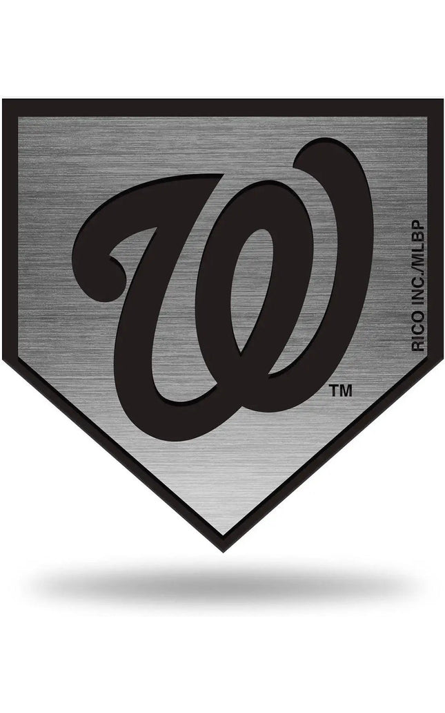 Washington Nationals Solid Metal Auto Emblem Antique Nickel for Car/Truck/SUV