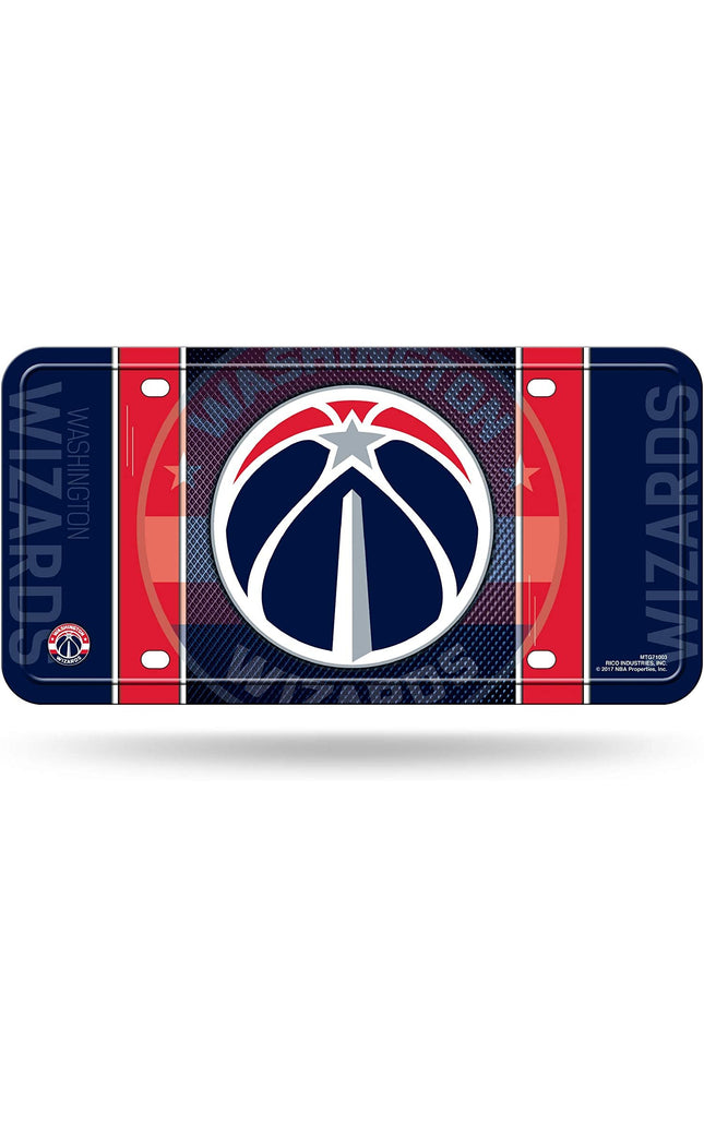 Washington Wizards Metal Auto Tag License Plate, Jersey Design, 6x12 Inch