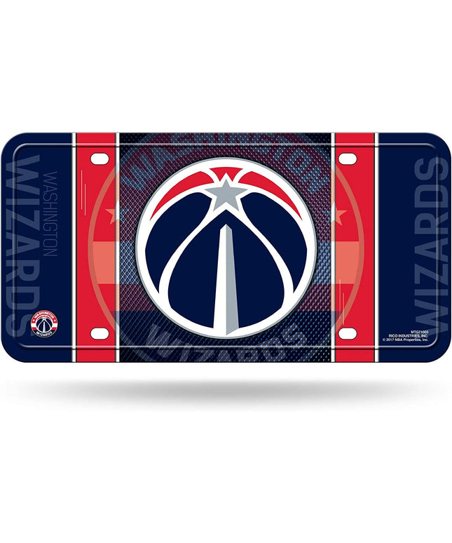 Washington Wizards Metal Auto Tag License Plate, Jersey Design, 6x12 Inch