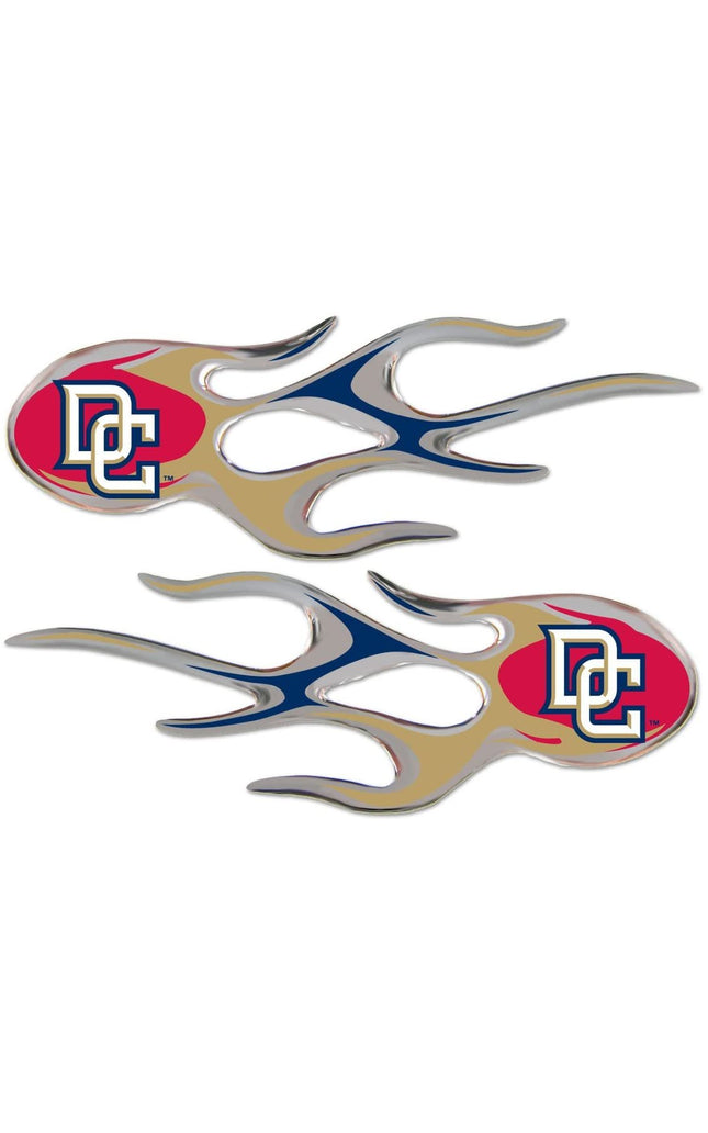 Washington Nationals Dc Logo, Pair of Decal Sticker Emblem, Air Puffed Raised, Micro Flame Design, Full Adhesive Backing, 2x5 Inch Each