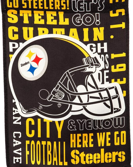 Pittsburgh Steelers Premium Double Sided Banner Flag 28x44 Inch Fan Rules Design Indoor Outdoor