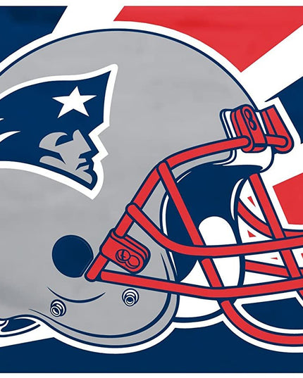 New England Patriots 3x5 Foot Flag Banner, Metal Grommets. Outdoor, Single Sided, Helmet Design