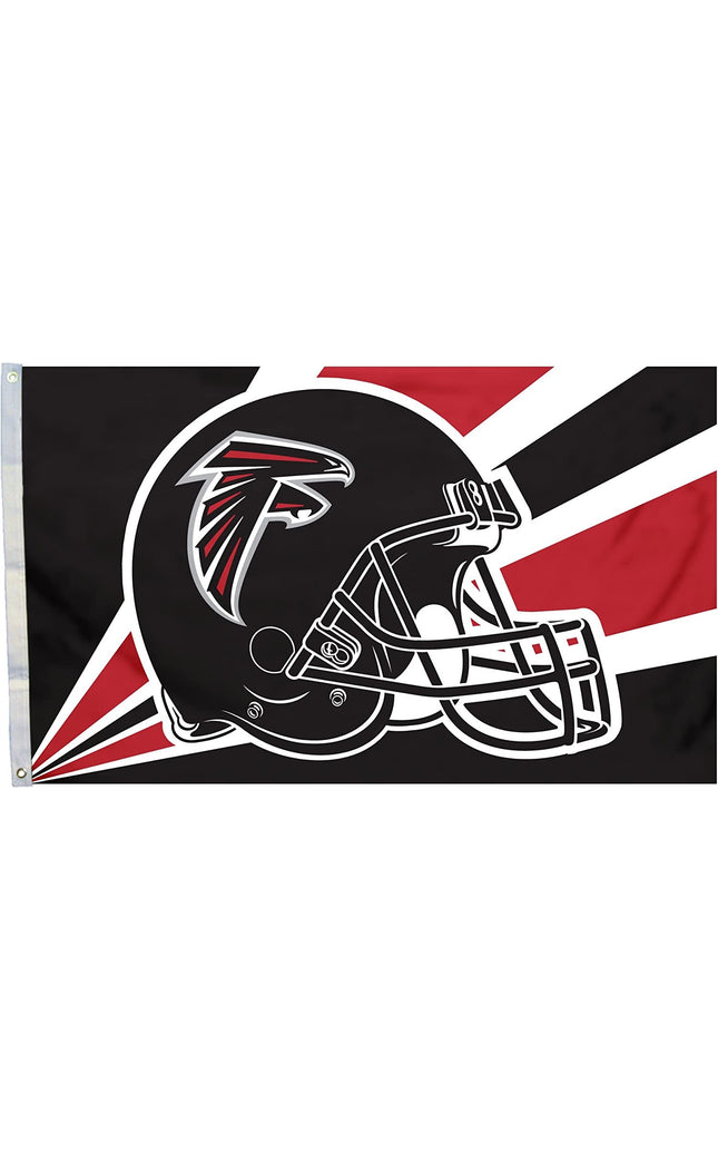 Atlanta Falcons 3x5 Foot Flag Banner, Metal Grommets. Outdoor, Single Sided, Helmet Design