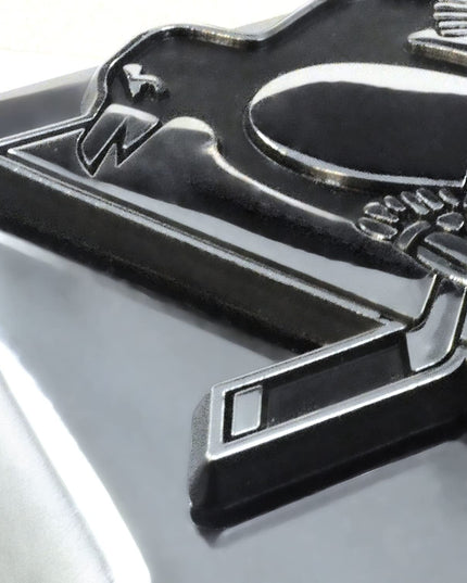 Baltimore Ravens Hitch Cover Solid Metal with Raised Chrome Metal Emblem 2" Square Type III