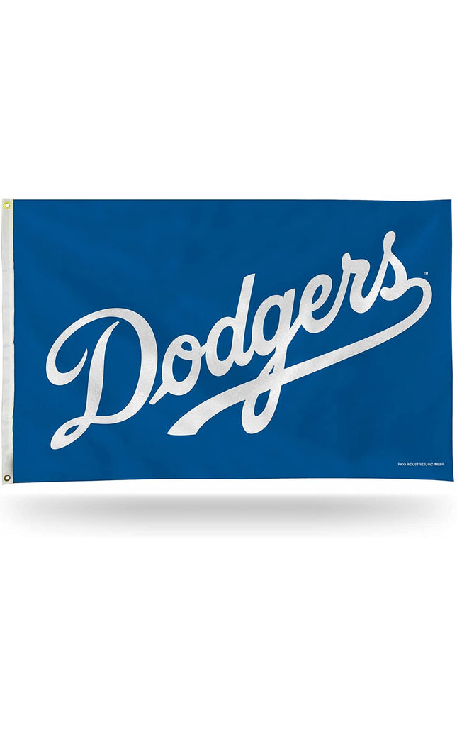 Los Angeles Dodgers 3x5 Feet Premium Flag Banner, Metal Grommets, Outdoor Indoor Use, Single Sided