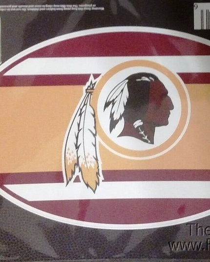 Washington Redskins 5"x7" SUPER STRIPE Repositionable Vinyl Decal Auto Football