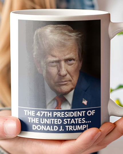 47th President Trump Mug | Trump Gift for Him | Independence Day Patriotic Coffee Cup | MAGA Supporter Political Gift 682449 - GOP