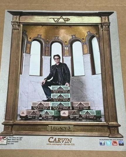 CARVIN AMPS - STEVE VAI - 2013 Print Advertisement