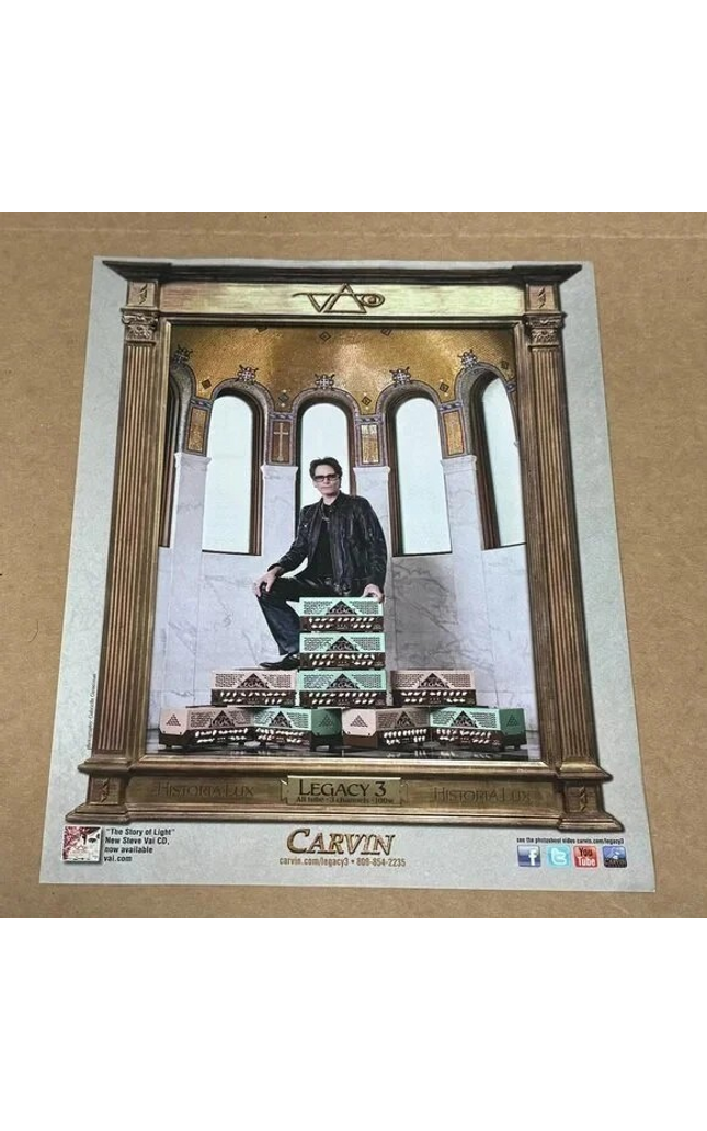 CARVIN AMPS - STEVE VAI - 2013 Print Advertisement