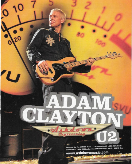 Ashdown Engineering - Adam Clayton of U2 - 2006 Print Advertisement