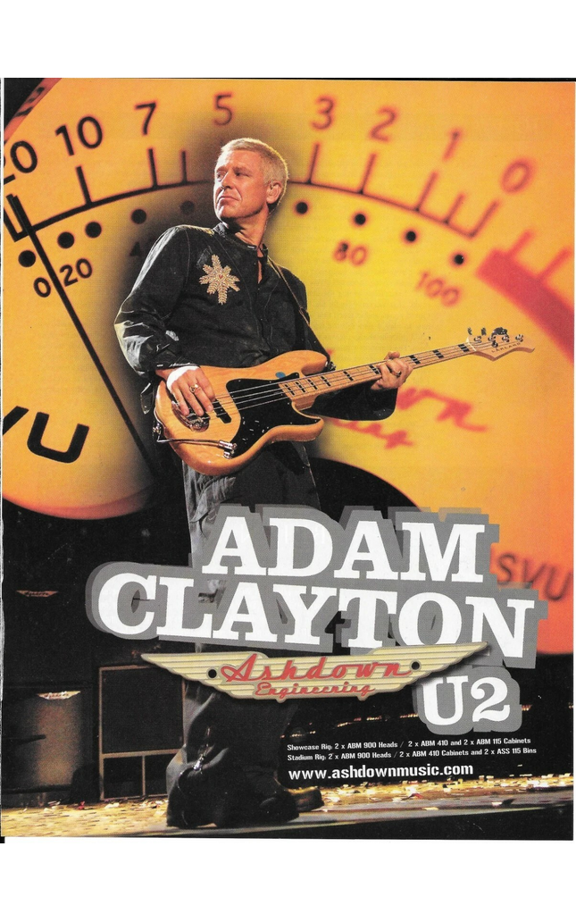 Ashdown Engineering - Adam Clayton of U2 - 2006 Print Advertisement