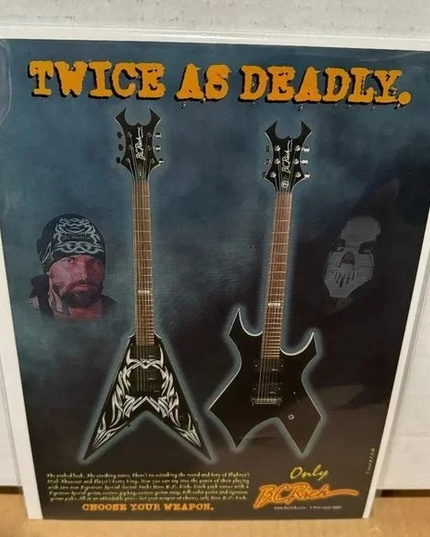B.C. RICH GUITARS - KERRY KING of SLAYER /MICK THOMSON SLIPKNOT - 2003 Print Ad