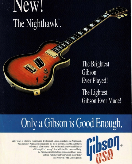 Gibson Guitars - Nighthawk - 1993 Print Advertisement