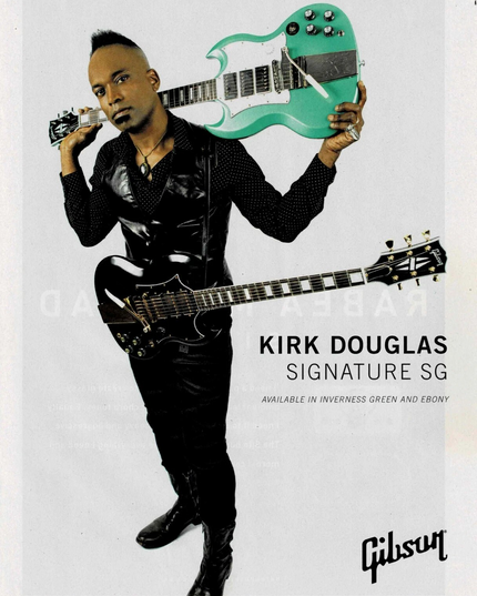 KIRK DOUGLAS - Gibson Guitars - 2021 Print Advertisement