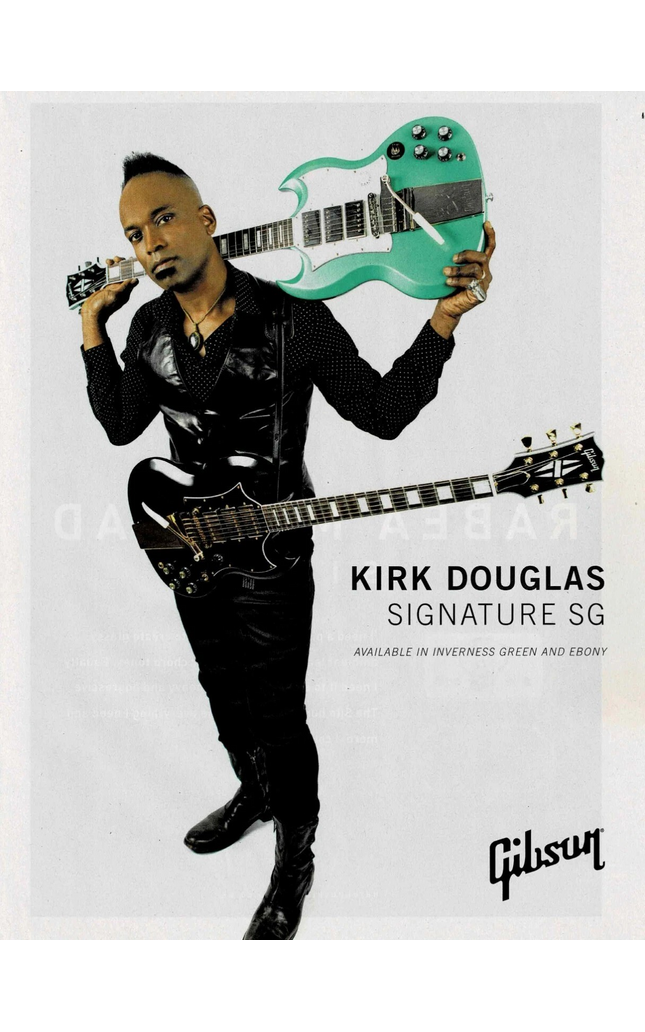 KIRK DOUGLAS - Gibson Guitars - 2021 Print Advertisement