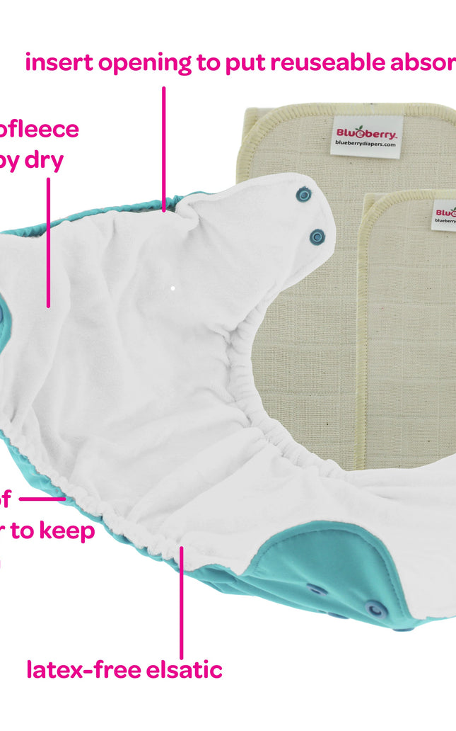 One Size Pocket Diapers - INSERTS NOT INCLUDED