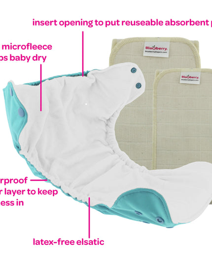 One Size Pocket Diapers - INSERTS NOT INCLUDED