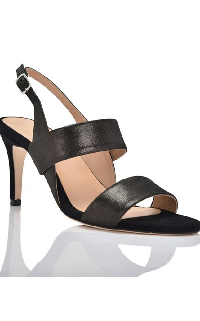 Fortune Black Shimmer Suede