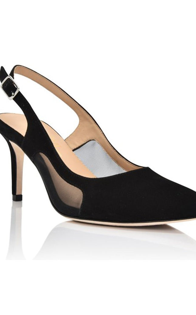 Dance Black Kid Suede/Black Mesh