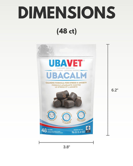 UBAVET Ubacalm Calming and Stress Relief Soft Dog Chews