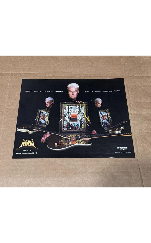 BOSS PEDALS - JOHN 5 - 2013 Print Advertisement