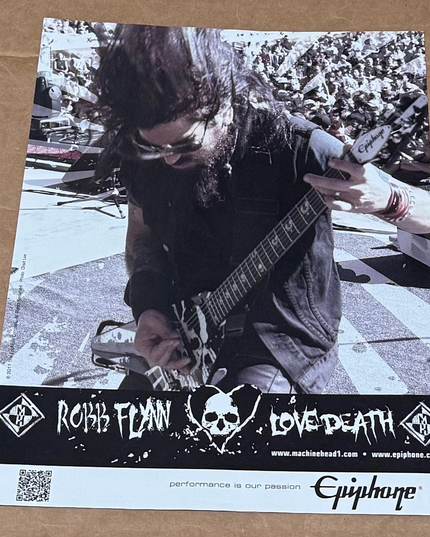 EPIPHONE GUITARS - ROBB FLYNN of MACHINE HEAD - 2012 Print Advertisement