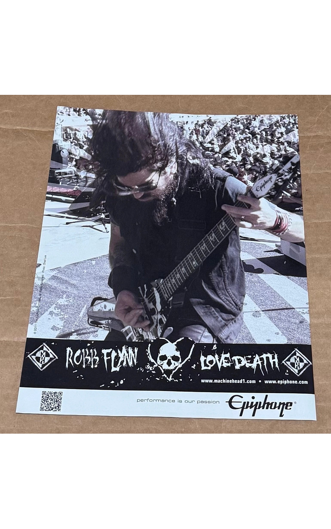 EPIPHONE GUITARS - ROBB FLYNN of MACHINE HEAD - 2012 Print Advertisement