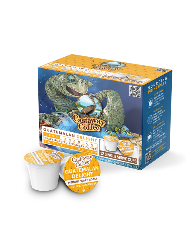 Castaway Coffee Guatemalan Delight K-Cup Pod 12 Count