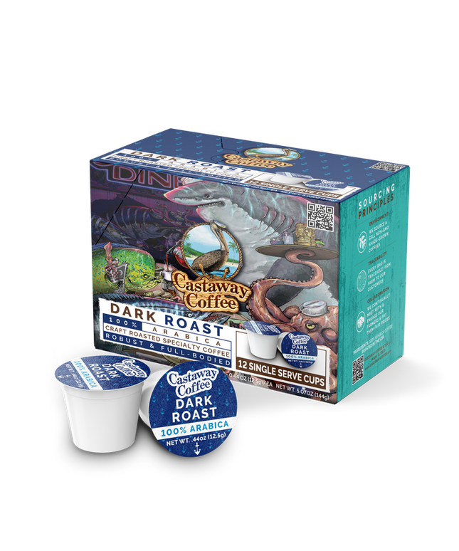Castaway Coffee Sample K-Cup Pod assorted 20 Count