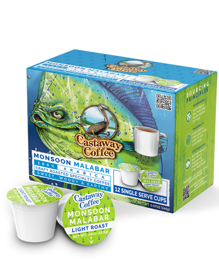 Castaway Coffee Monsoon Malabar K-Cup Pod 12 Count