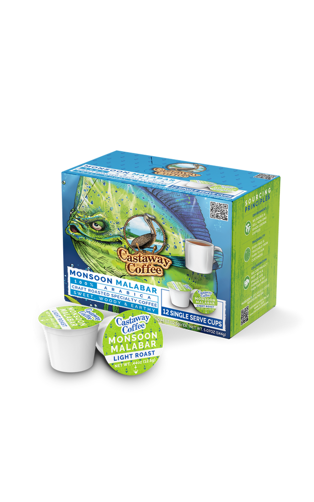 Castaway Coffee Monsoon Malabar K-Cup Pod 12 Count