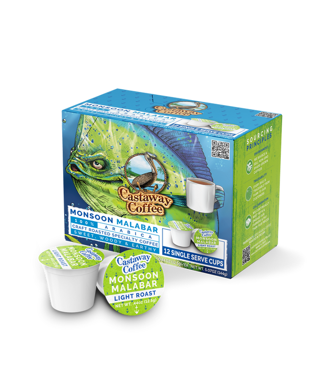 Castaway Coffee Monsoon Malabar K-Cup Pod 12 Count