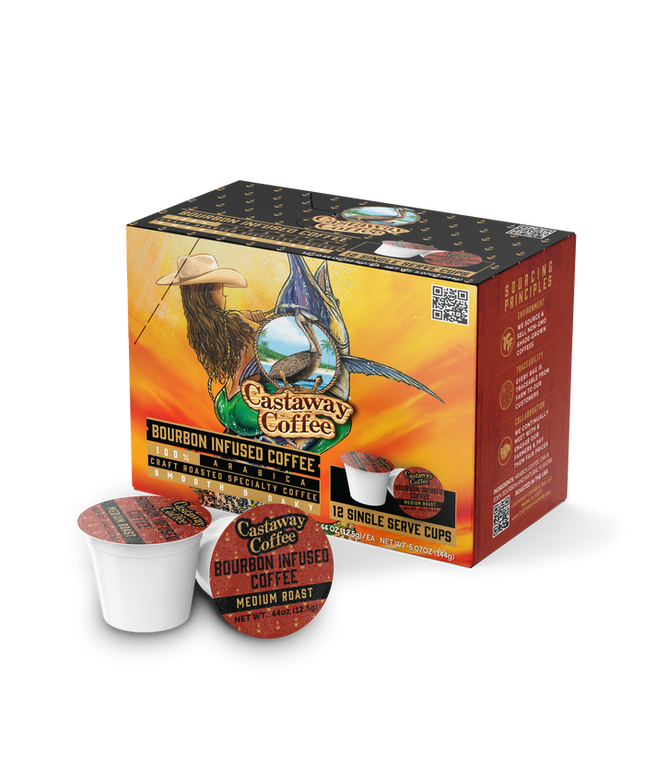 Castaway Coffee  Bourbon K-Cup Pod 12 Count