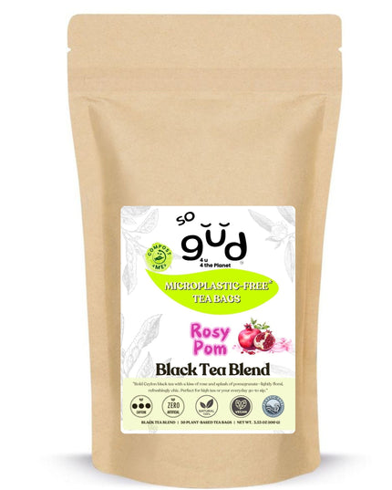Rosy Pom Black Tea Blend | Plant-based Tea Bags