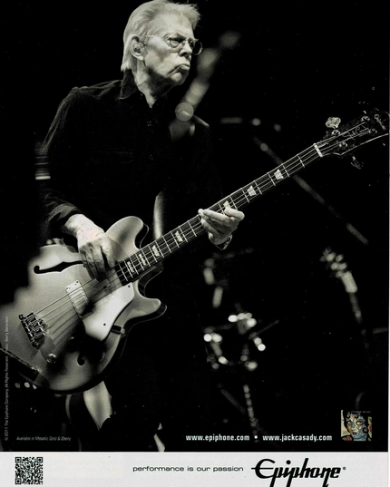 EPIPHONE GUITARS - JACK CASADY - 2011 Print Advertisement