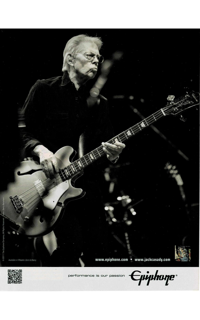 EPIPHONE GUITARS - JACK CASADY - 2011 Print Advertisement