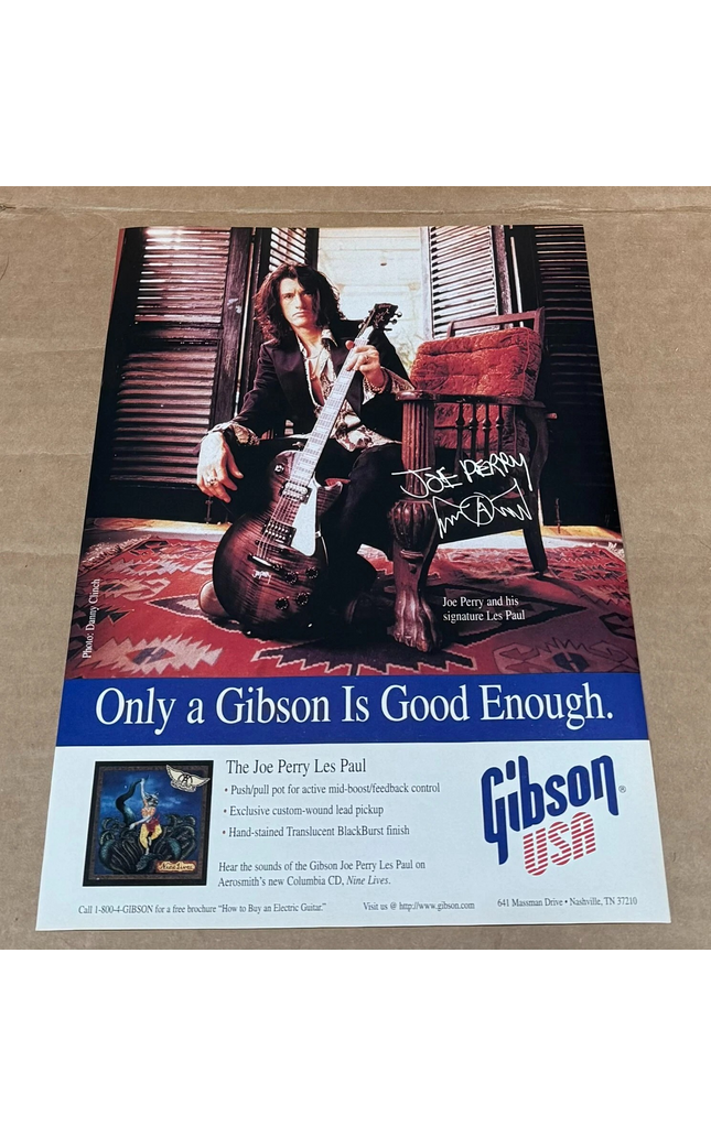 Gibson Guitars - Les Paul Signature - Joe Perry of Aerosmith - v2 1997 Print Ad