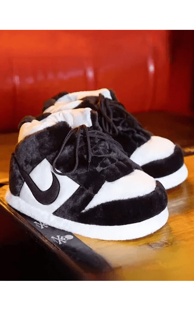 Sneaker Slippers Black and white panda Jordan 1 unisex for adults&kids