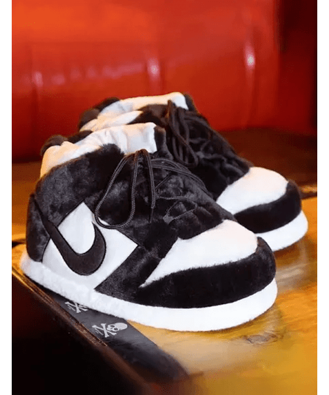 Sneaker Slippers Black and white panda Jordan 1 unisex for adults&kids