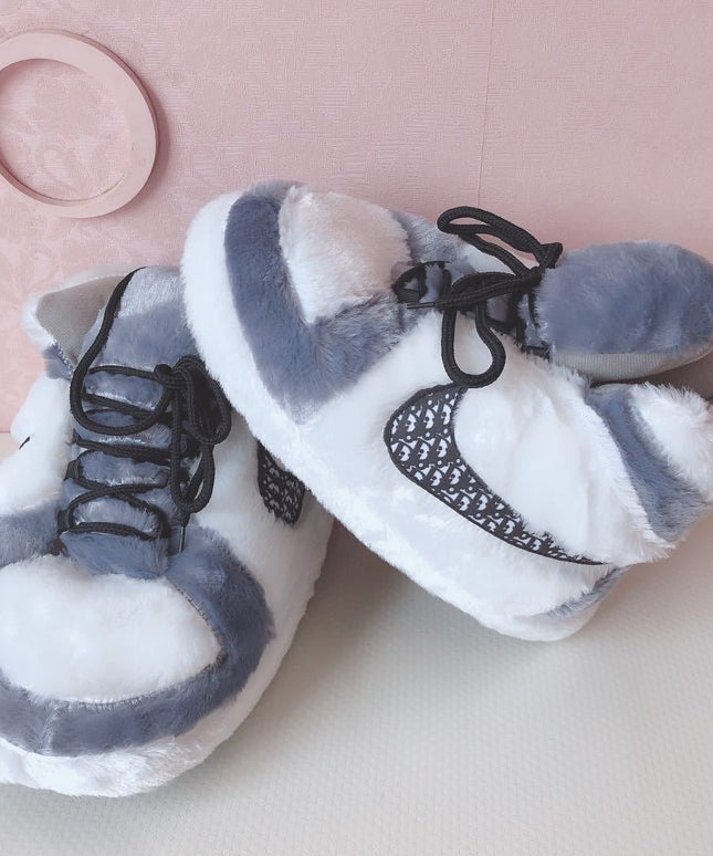 Sneaker Slippers  Gray Jordan 1 Dior unisex for adults&kids