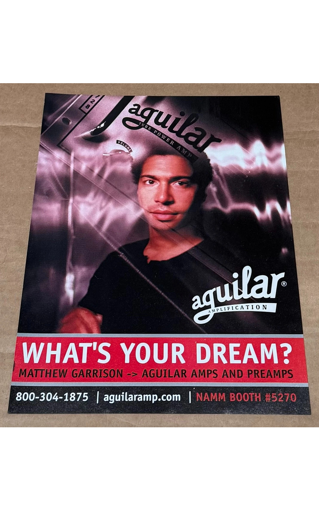 AGUILAR AMPS - Matthew Garrison - 2001 Print Advertisement