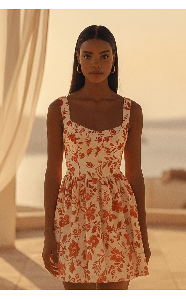 Red Vineyard Mini Dress