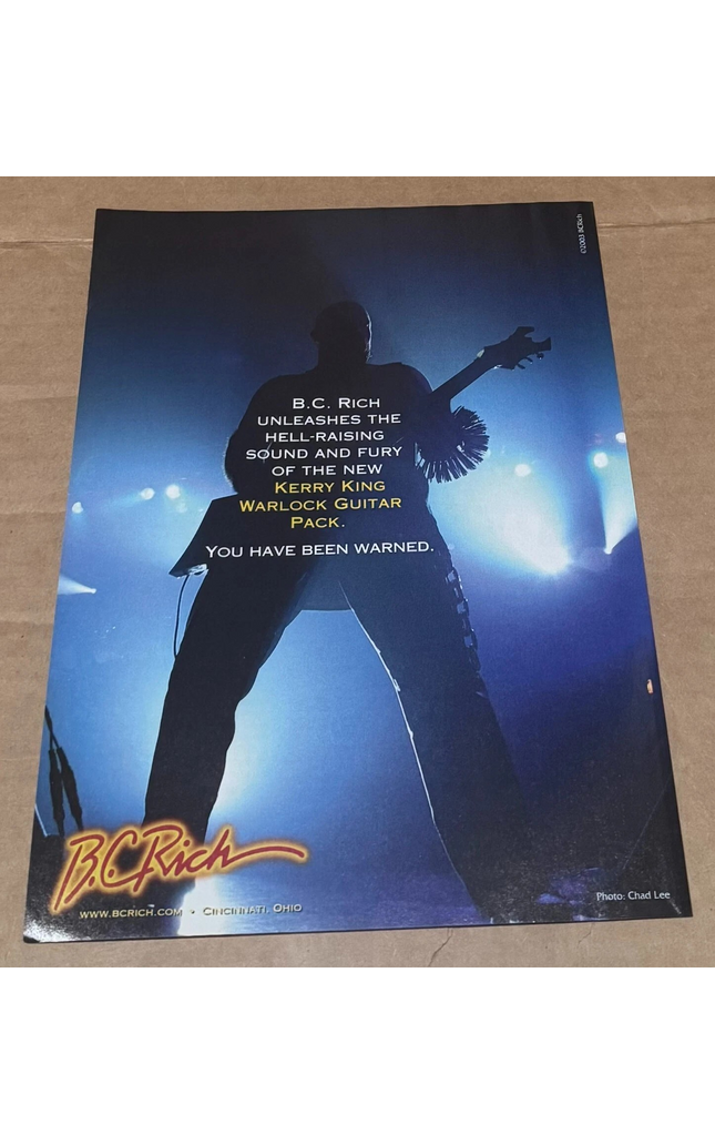 B.C. RICH GUITARS - KERRY KING of SLAYER - 2003 Print Advertisement