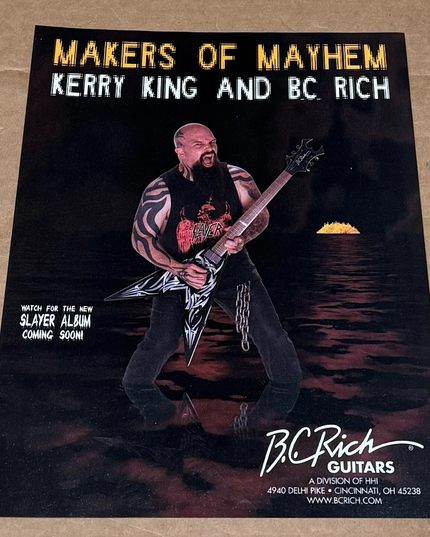 B.C. RICH GUITARS - KERRY KING of SLAYER - 2006 Print Advertisement