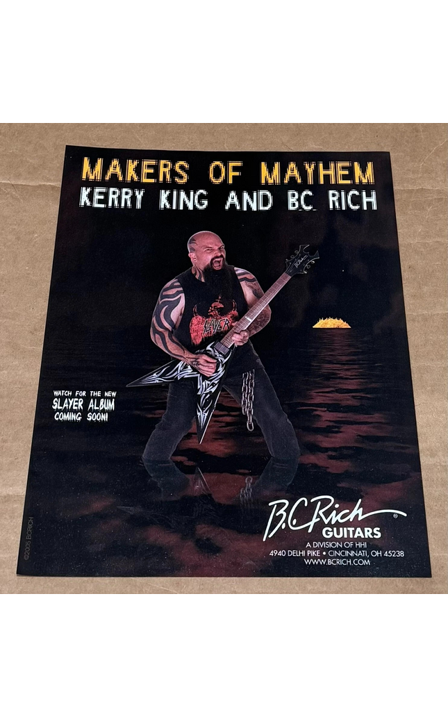 B.C. RICH GUITARS - KERRY KING of SLAYER - 2006 Print Advertisement