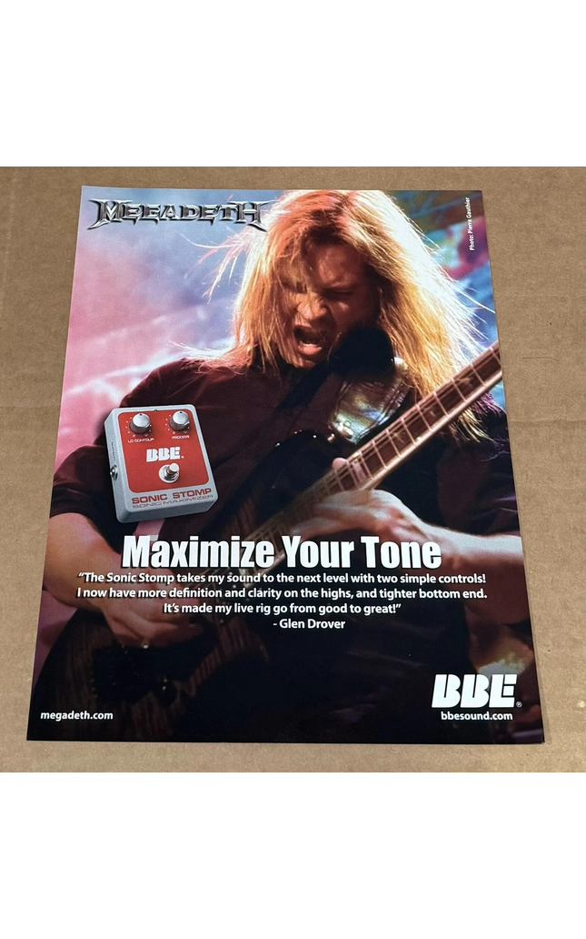 BBE SOUND - GLEN DROVER of MEGADETH - 2007 Print Advertisement