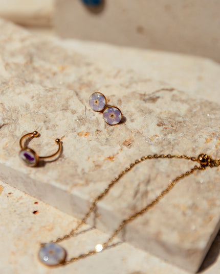 Wildflower Gold Stud Earrings