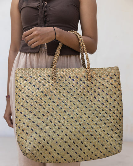 Cove Rattan Beach Tote Bag