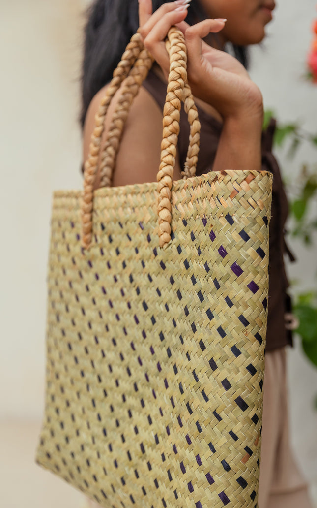 Cove Rattan Beach Tote Bag