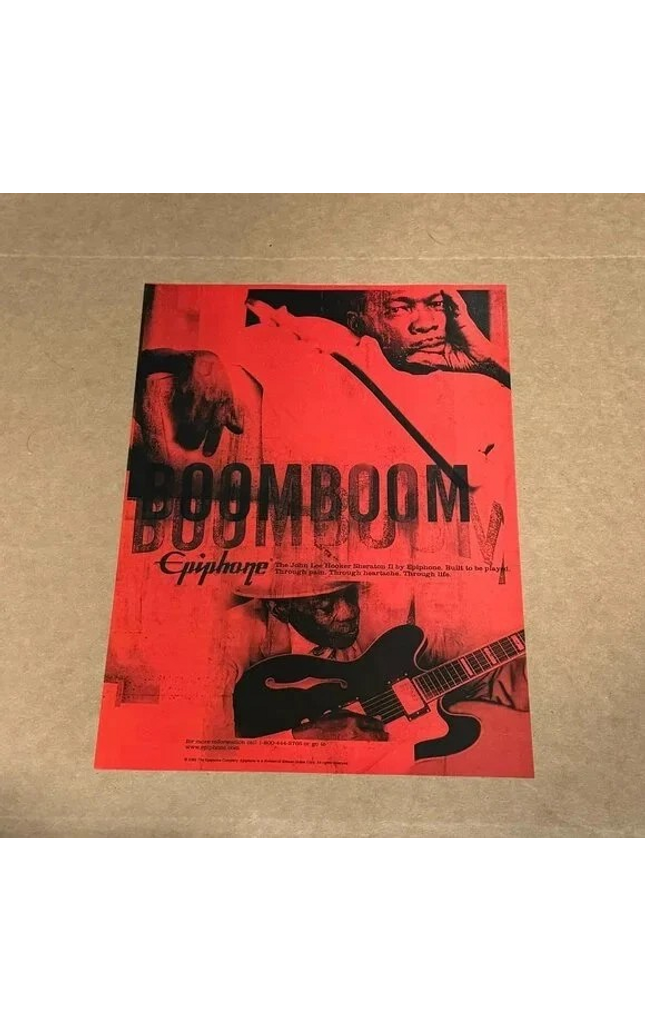 EPIPHONE GUITARS - SHERATON II - JOHN LEE HOOKER - 2002 Print Ad